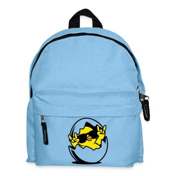 Rock Chick – Cool Chick dans un œuf - Sac à dos Enfant - bleu clair - Devant