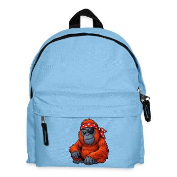 Pirate orang-outan - Sac à dos Enfant - bleu clair - Devant