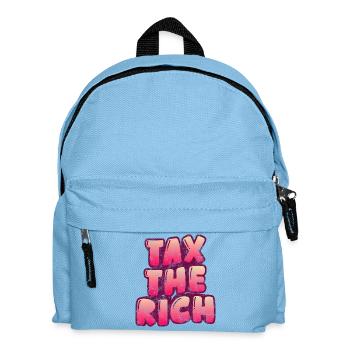 Tax The Rich - Kinder Rucksack - Hellblau - Vorne