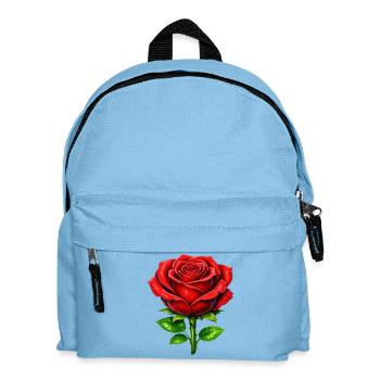 Red Rose Elegance - Kids' Backpack - light blue - Front