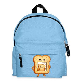 Kawaii Toast Duo Motif - Kids' Backpack - light blue - Front