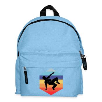 Gift idea for the hip-hop dancer with breakdancing - Kids' Backpack - light blue - Front