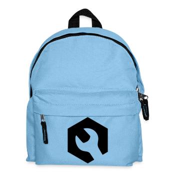 Mechanic Wrench Logo - Kids' Backpack - light blue - Front
