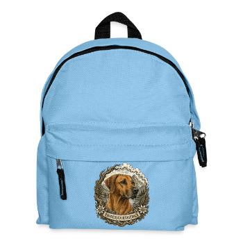 Rhodesian Ridgeback in Vintage Style - Kids' Backpack - light blue - Front