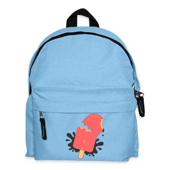 Playful Summer Bite – Minimalist Popsicle Design - Kids' Backpack - light blue - Front