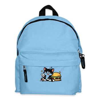 Sleepy Rebel Cat – Nope I’m Napping - Kids' Backpack - light blue - Front