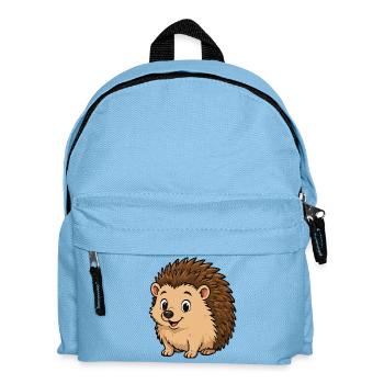 Cuddly Hedgehog Cartoon - Kids' Backpack - light blue - Front