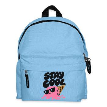 Stay Cool – Eiscreme mit Sonnenbrille - Kinder Rucksack - Hellblau - Vorne