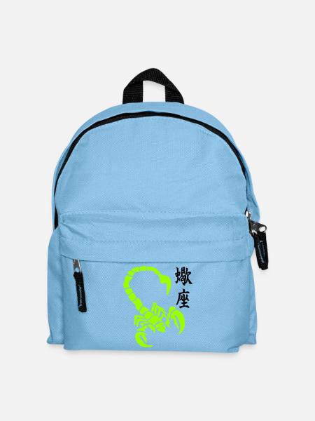skorpion_kanji_02 - Sac à dos Enfant - bleu clair