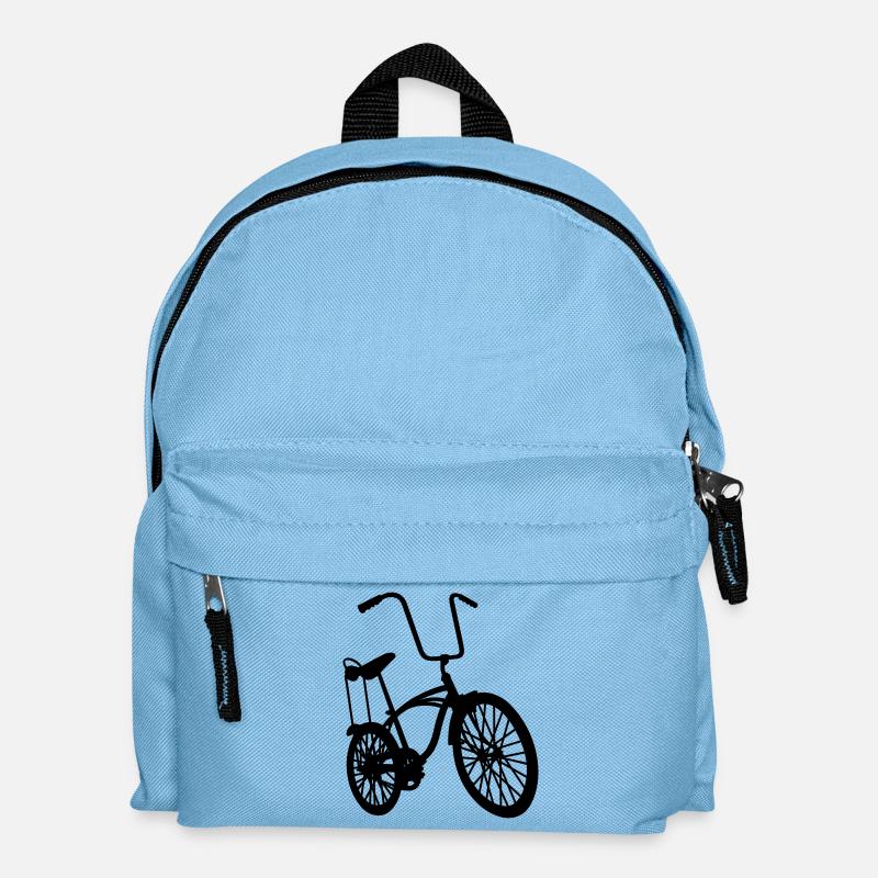 old school retro bike - Kids' Backpack - light blue