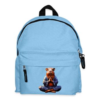 Yoga Cochon d’Inde - Sac à dos Enfant - bleu clair - Devant