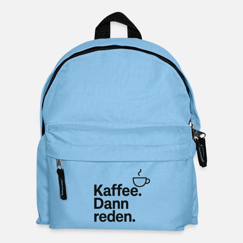 Kaffee Gespräche – Reden am Morgen - Kinder Rucksack - Hellblau