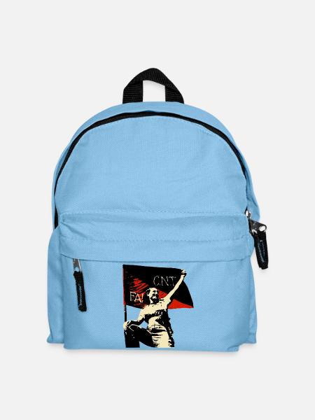 Anarchy Flag Woman - Kinder Rucksack - Hellblau