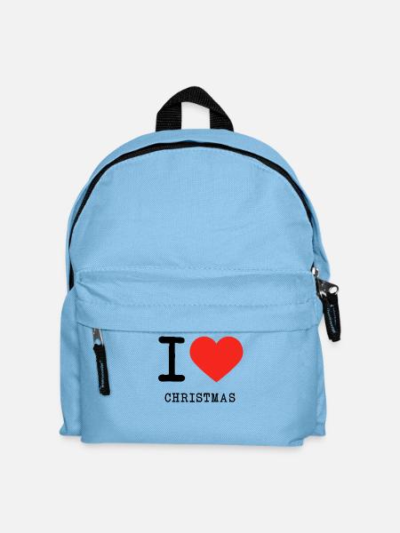 I love Christmas - Kids' Backpack - light blue