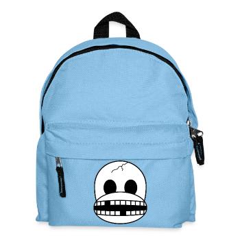 Skeleton Monkey - Kids' Backpack - light blue - Front