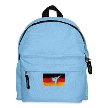Allemagne drapeau Kickboxer Chèque cadeau - Sac à dos Enfant - bleu clair - Devant