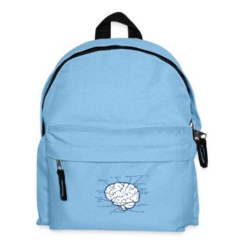 Gehirn-Diagramm-anatomisches medizinisches Biologie-Geschenk - Kinder Rucksack - Hellblau - Vorne