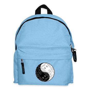 Yin Yang Sheep Chinese Tai Chi Symbol Cool Graphic - Kids' Backpack - light blue - Front
