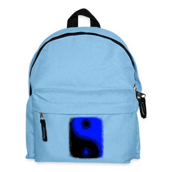Yin Yang Noir Bleu Lumière et Sombre Balance Pun - Sac à dos Enfant - bleu clair - Devant