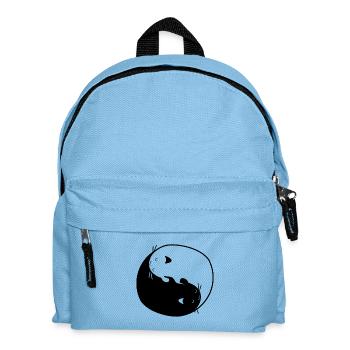 Cat yin yang - Kids' Backpack - light blue - Front