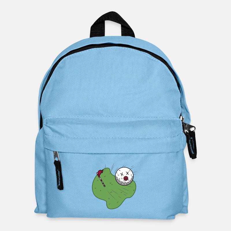 Golf - Hole-in-one Golfball - Kinder Rucksack - Hellblau