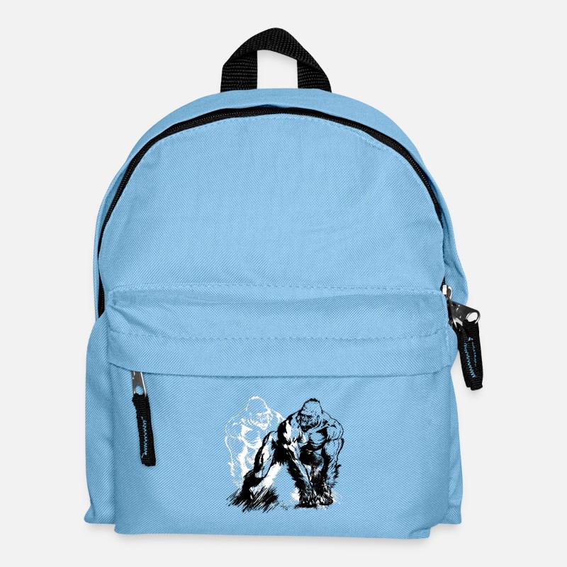 Gorilla BlancoyBlack - Kinder Rucksack - Hellblau