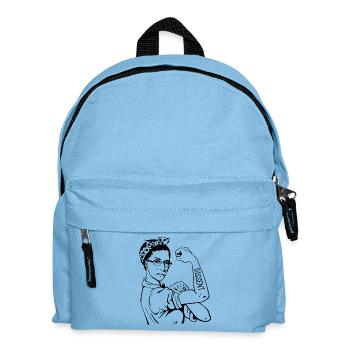 Notorious RBG unzerbrechlich - Widerspruch - Kinder Rucksack - Hellblau - Vorne