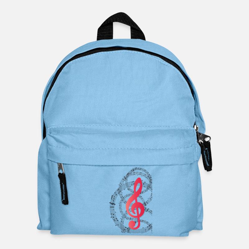 Music clef - Kids' Backpack - light blue