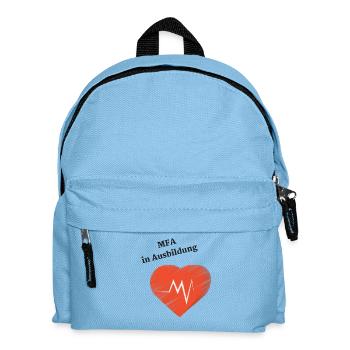 MFA Arzthelferin Ausbildung Arztpraxis Geschenk - Kinder Rucksack - Hellblau - Vorne