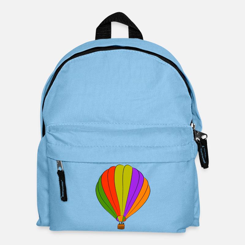 heissluftballon ballon luftfahrt - Kinder Rucksack - Hellblau