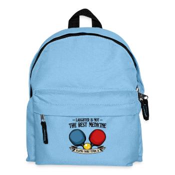 Tischtennis Banner: Pulsierende Gegner - Kinder Rucksack - Hellblau - Vorne