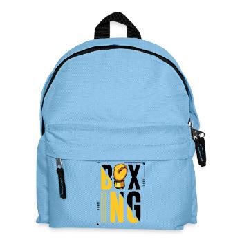 Boxing Boxer Boxing Glove Logo - Kids' Backpack - light blue - Front