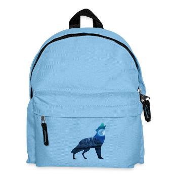 Wolf Mond - Kinder Rucksack - Hellblau - Vorne