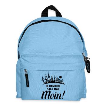 hamburg moin stadt - Kinder Rucksack - Hellblau - Vorne