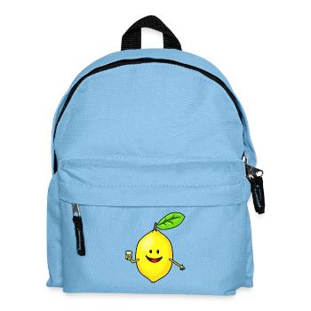 Funny Sour Lemon Healthy Vitamins Winter Time - Kids' Backpack - light blue - Front