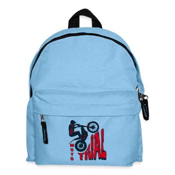 Moto Trial - Trial Bike - Motorcycle Motocross - Kids' Backpack - light blue - Front