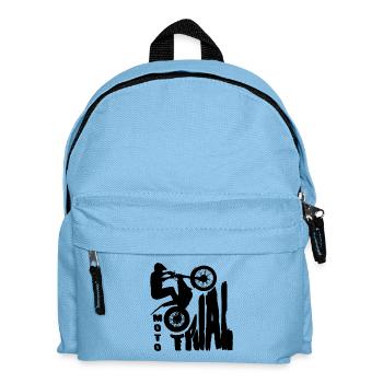 Moto Trial - Trial Bike - Motorcycle Motocross - Kids' Backpack - light blue - Front