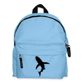 Silhouette de poisson requin - Sac à dos Enfant - bleu clair - Devant