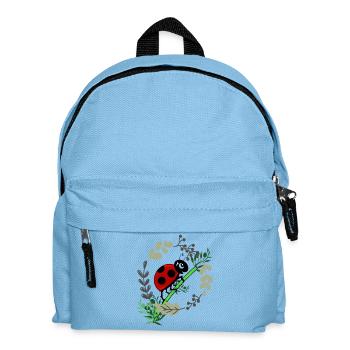 Ladybug botany comic style - Kids' Backpack - light blue - Front