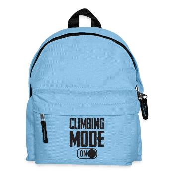 Climbing Mode Turn On Typography - Kids' Backpack - light blue - Front