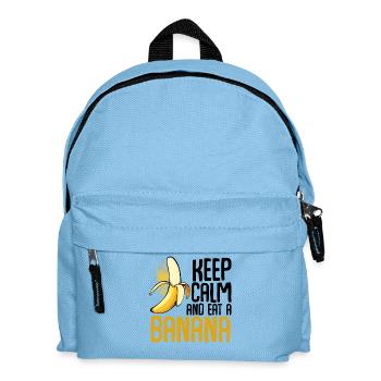 Banana Pop Art Font Graphics - Kids' Backpack - light blue - Front