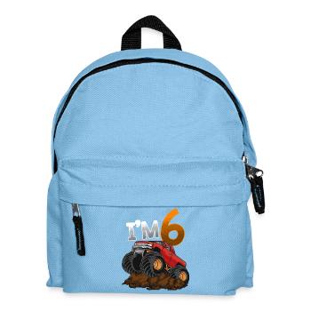 6ème anniversaire Monster Truck - Sac à dos Enfant - bleu clair - Devant