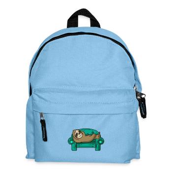 Paresseux drôle sur cadeau de canapé - Sac à dos Enfant - bleu clair - Devant