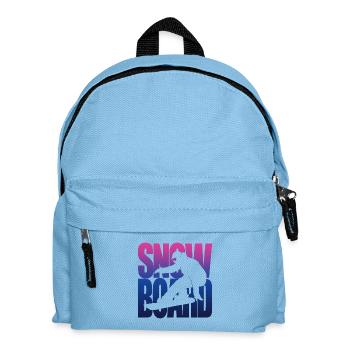Snowboard Vacation Sports Winter Sports Snowboarder Cadeau - Sac à dos Enfant - bleu clair - Devant