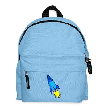 Rocket in space - Kids' Backpack - light blue - Front