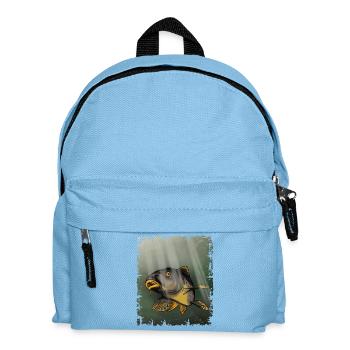 Karpfenfischen Unterwasserfisch-Design - Kinder Rucksack - Hellblau - Vorne