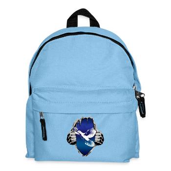 Dove of peace under the shirt - Kids' Backpack - light blue - Front