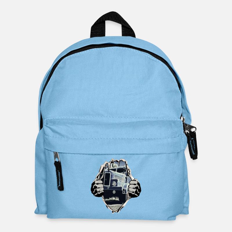 Ifa H6 DDR Kipper unterm Shirt - Kinder Rucksack - Hellblau