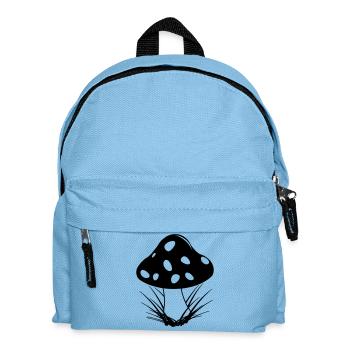 Herbstpilz mit weißen Punkten - Kinder Rucksack - Hellblau - Vorne