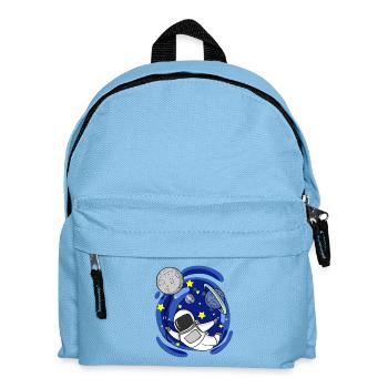 Astronaut Mond Ballon - Kinder Rucksack - Hellblau - Vorne